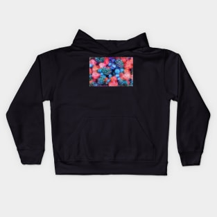 Fresh Berries All Over Impressionist Painting Kids Hoodie